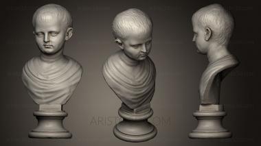 Busts and heads antique and historical (BUSTA_0350) 3D model for CNC machine